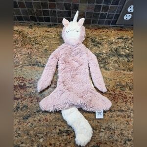 Slumberkins Unicorn Plush, Pink And White, Lovey, Soft And Snuggly 19" Baby